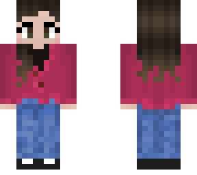 pink cardigan girl