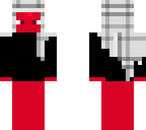 red guy with a black jacket