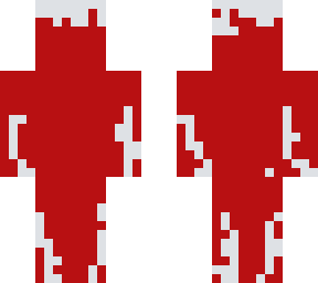 red skin with white