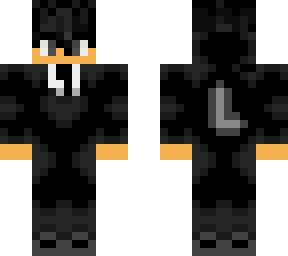 all black hooded boy