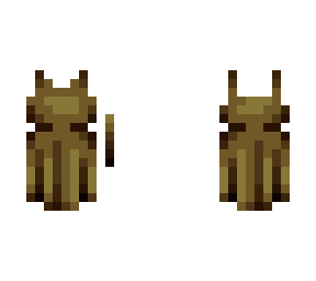 brown-green short dress base