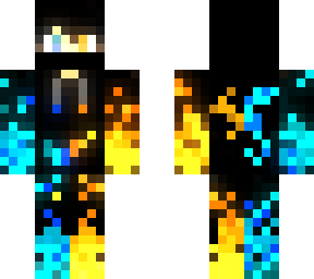 orange & blue fire