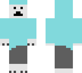 polar bear with hoodie