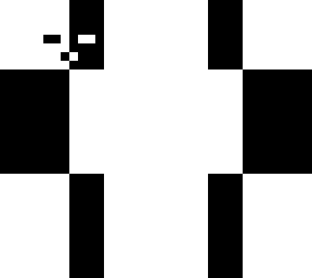 black and white