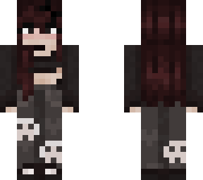 bow goth girl