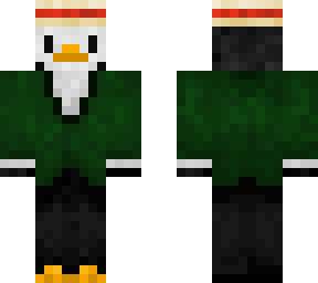 classy penguin with hat
