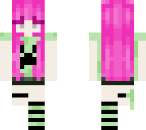 pink hair creeper shirt