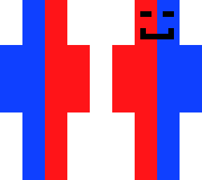 red and blue