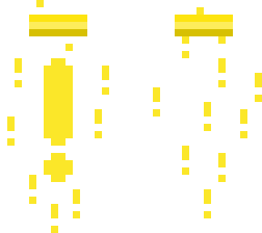 white and yellow with blindfold