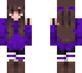 girl wearing purple