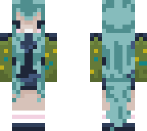 trubbish girl (shiny/cyan hair)