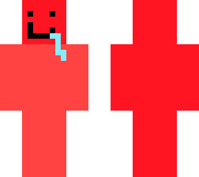 classic plane red smile skin