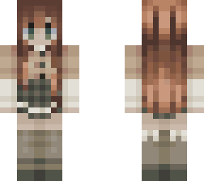 fixed her hair