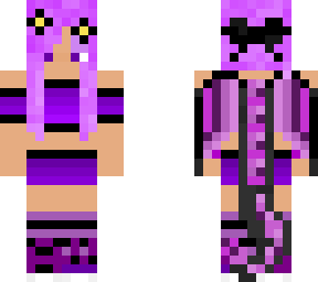 purple and black dragon girl