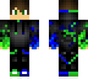 cool kid unique skin blue and green