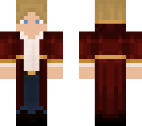 red coat blonde guy