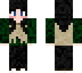girl with hoodie green