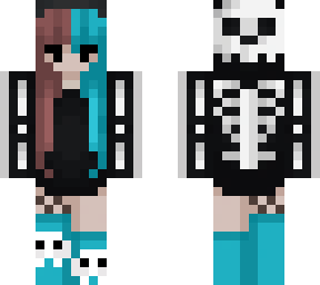 blue emo girl