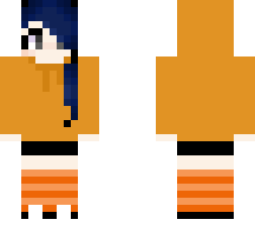girl with orange hood