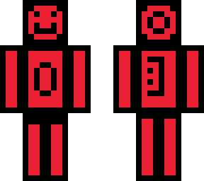red and black mc skin