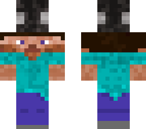 steve but he got on the head by an anvil