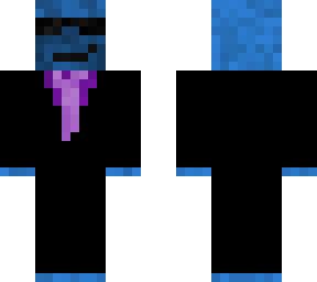 blue guy in a suit