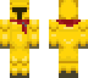 golden knight with scarf