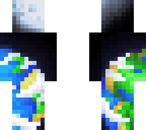 moon and earth