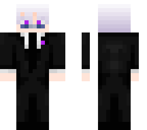 purple eyed gojo suit
