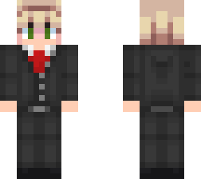 blonde with suit