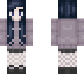 blue haired girl