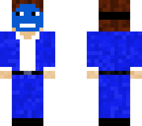 blue mask suit