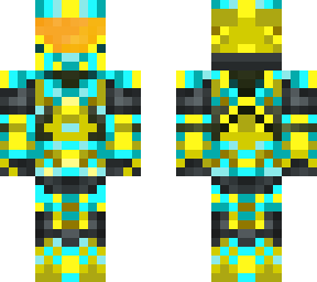 halo spartan (cyan and yellow)