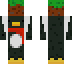 penguin holding block