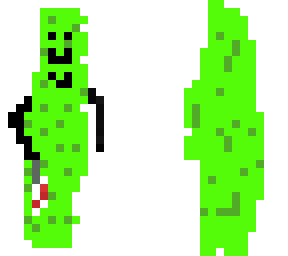 pickle with a knife