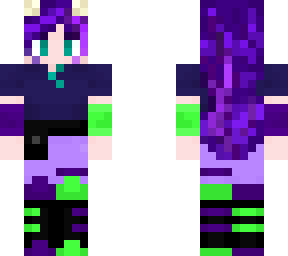 purple haired one