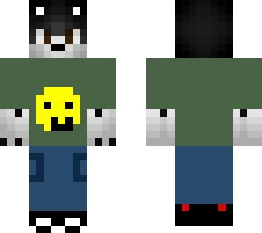 always smile shirt husky (with cargo jeans)