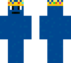 blue blob with crown