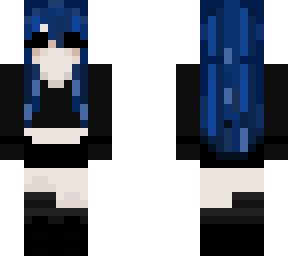 blue hair girl