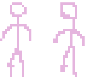 pink stickperson