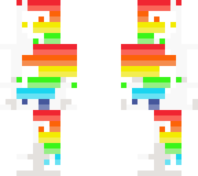 rainbow glitched teen