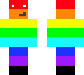 rainbow skin (non textured, face)