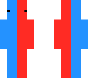 blue and red blob