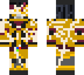 gold battle worm suit