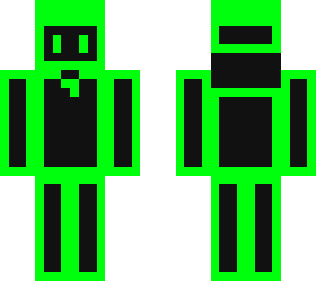 my own green binary robot blob
