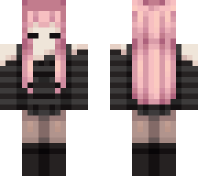 pink hair black outfit [og by asteroid08]