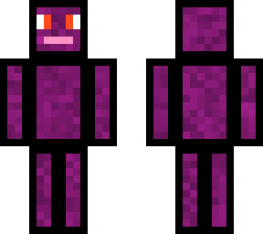 purple block man