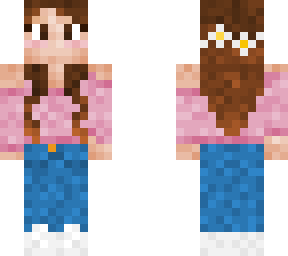 slim brunette flowerhair small mouth
