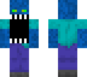 blue corrupted steve