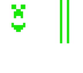 colorful creeper but green